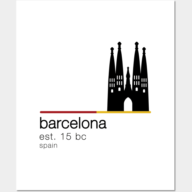 Barcelona Sagrada Familia design Wall Art by City HiStories